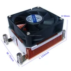 LGA2011 Narrow Industrial Computer Cpu Cooling Chip LED Copper heatsink
