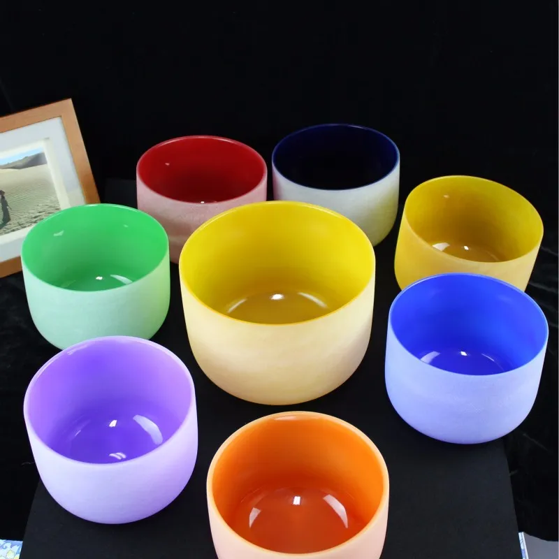 Jd Wholesale Chakra Set 7pieces Crystal Singing Bowl Quartz Bowl Set
