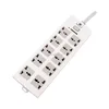 10 Gang 3 Pins Switch Universal Multi Plug Socket