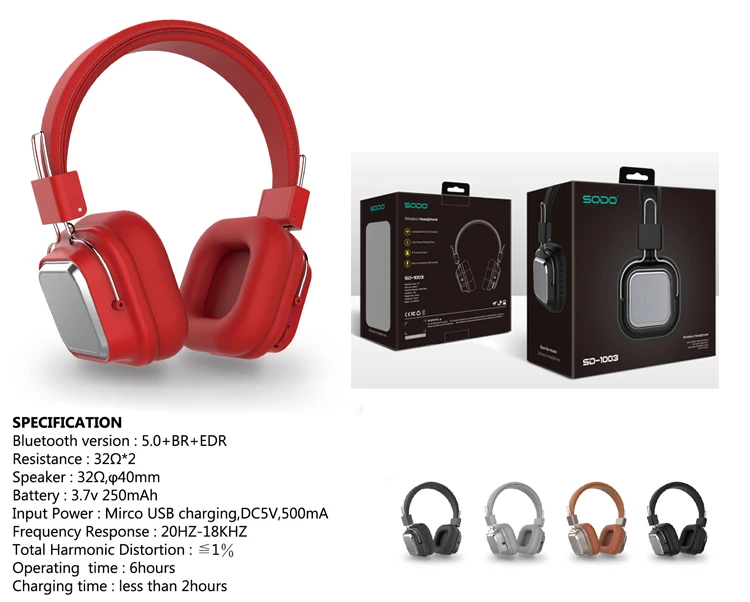 SODO 2019 The Newest Headset BT V5.0 SD-1003 - ANKUX.COM