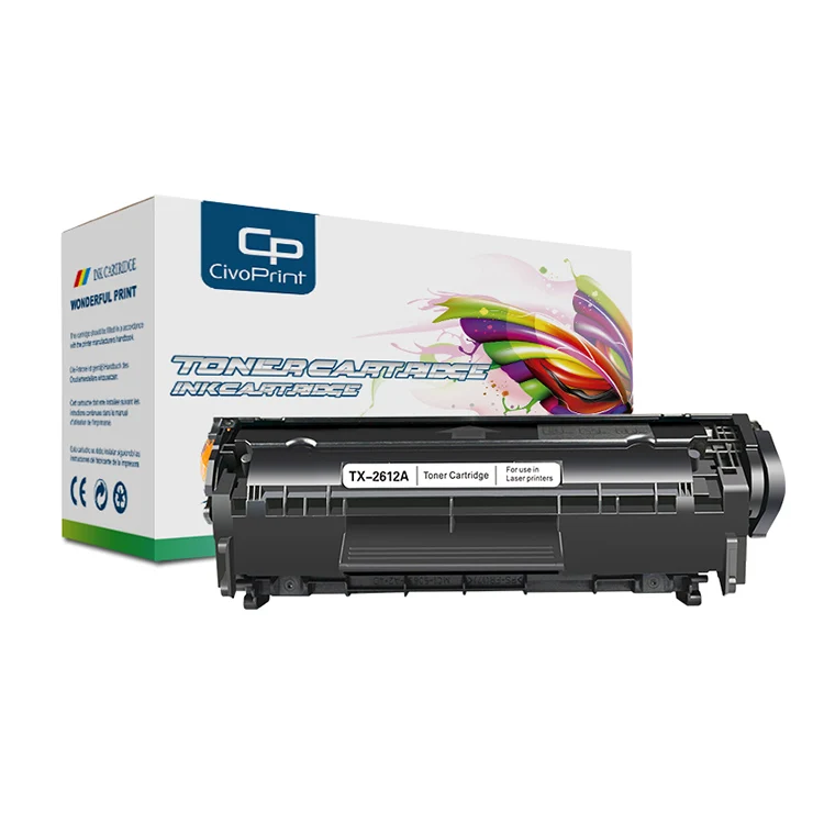 

Civoprint DHL Free Shipping Hot Sale Toner Cartridge 2612a 12a Q2612A toner compatible laser printer 1010 1012 1015 1018 1020