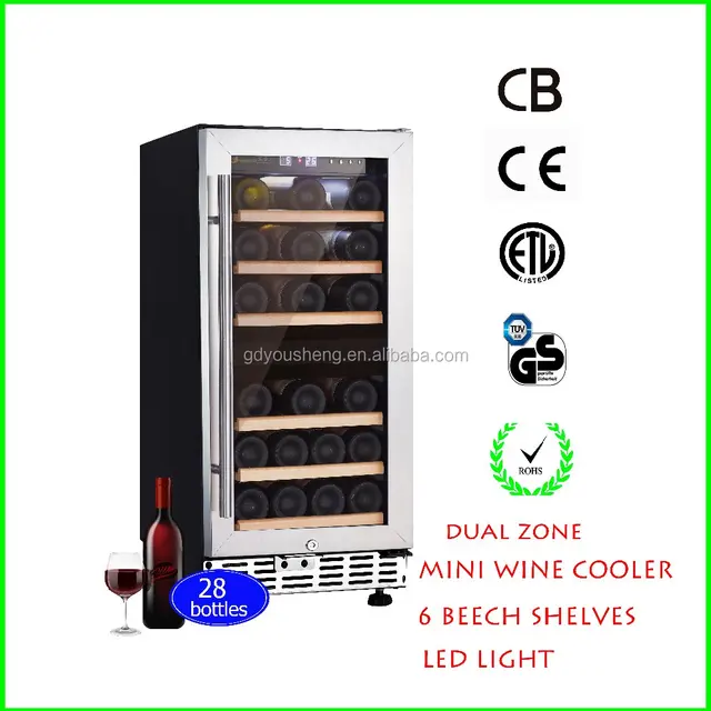 slim sleek and trimmend wine cooler home use small size wine