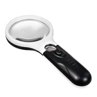KOMAES 3 Led Magnifier 5X 45X Lens Glass Reading Magnifier with Light,Handheld LED Magnifier