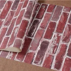 3D Classic Brick Design Deep Embossed PVC Wallpaper for Home Decoration