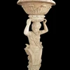 outdoor decorative Chinese stone flower pot large marble vase