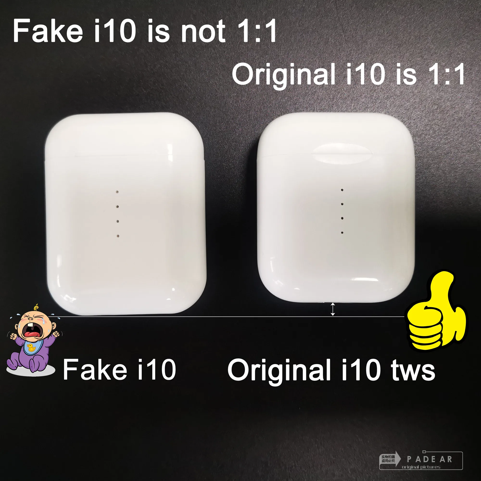 Original i10 TWS i10tws Bluetooth ear Earbuds Wireless Earphone 1:1 size PK i10 i11 i10tws i13 i14 i15 i16 i20 i30 i60 i80 tws - ANKUX.COM