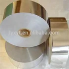 Tobacco factory laminated golden color aluminum foil paper