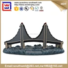 custom design Mackinac bridge travel souvenir and polyresin miniature bridge and resin mackinac bridge model for sale