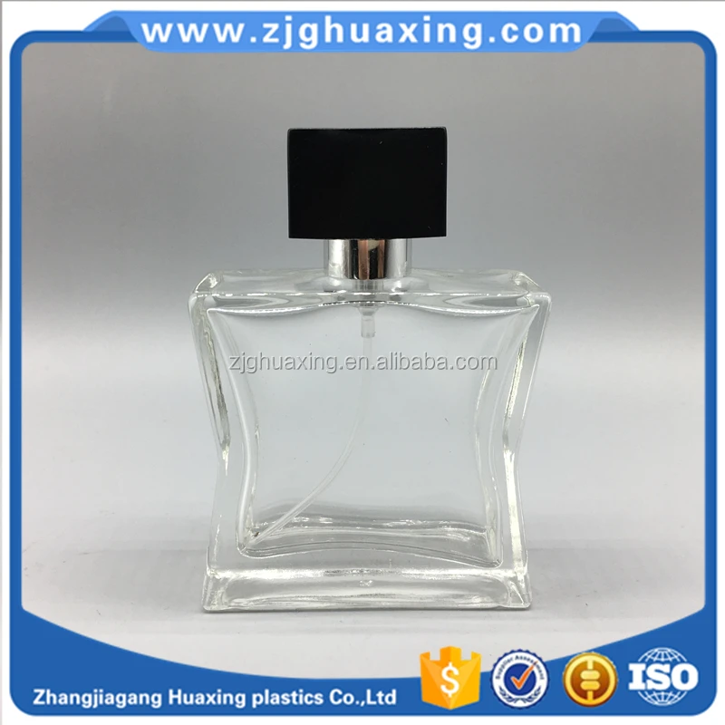 star shaped 50ml clear empty refillable glass perfume bottle for