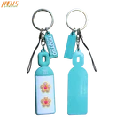 Plastic Key Keys Keyring Pvc 100% Brand New Plastic Soft PVC Keyring Key Ring Chain Fob Perfect Addition To Your Keys