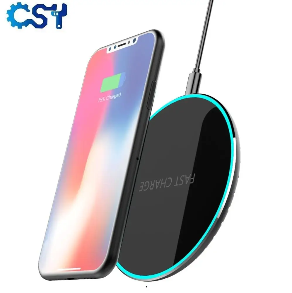 Fast Wireless Charger,Qi Fast Wireless Charging Pad Stand for iPhone X/8/8 Plus For Samsung, Black white
Fast Wireless Charger,Qi Fast Wireless Charging Pad Stand for iPhone X/8/8 Plus For Samsung, Black white