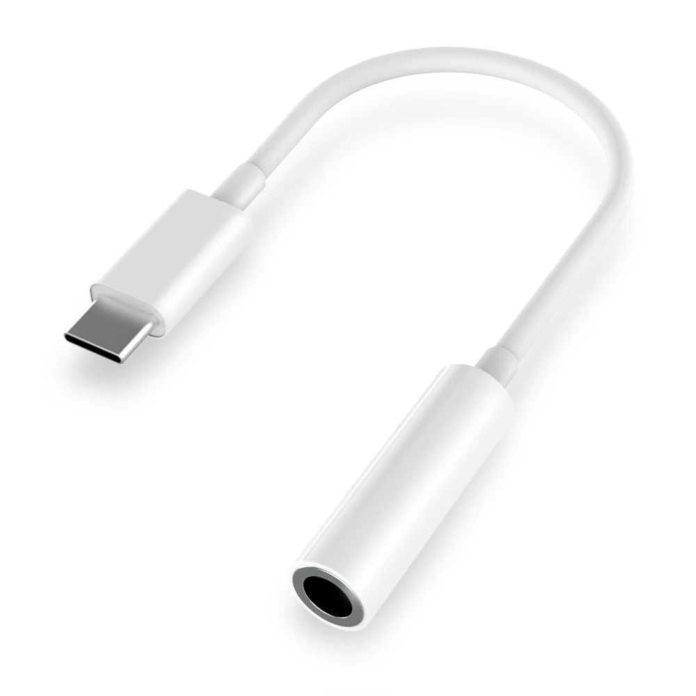 Type C Earphone Audio Cable Adapter Type-C to 3.5 mm Earphone Microphone Headset Audio Aux Adapter for samsung  S10