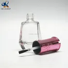 7ml customized glass nail polish bottles with caps and brush