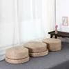 Japanese Style Handcrafted Weavng Padded Knitted Meditation Pad Seat Yoga Cushion hand Woven Tatami Floor Cushion