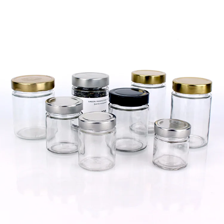 15oz 450ml Airtight cylinder honey jar glass sauce jar with twist off lid