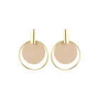 Eico wholesale gold plated korea bridal earrings design drop colorful hoop earrings for women