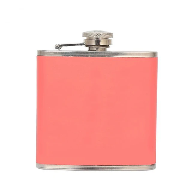 safety 6oz mini portable travel wine pot flagon liquor hip flask
