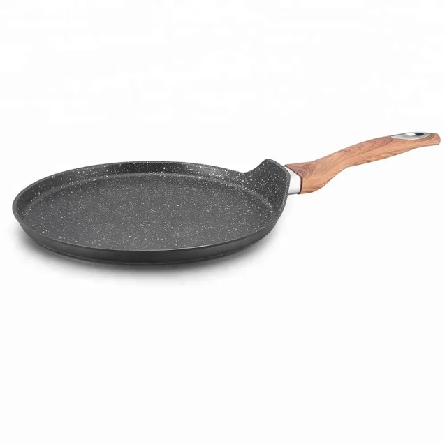 hq-2476 forged marble round crepe pizza pan