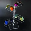 Clsaay 4Layer Acrylic Sunglasses Display Rack Shelf Eyeglasses Showing Stand Jewelry Desktop Bracelet Holder Necklace Showcase