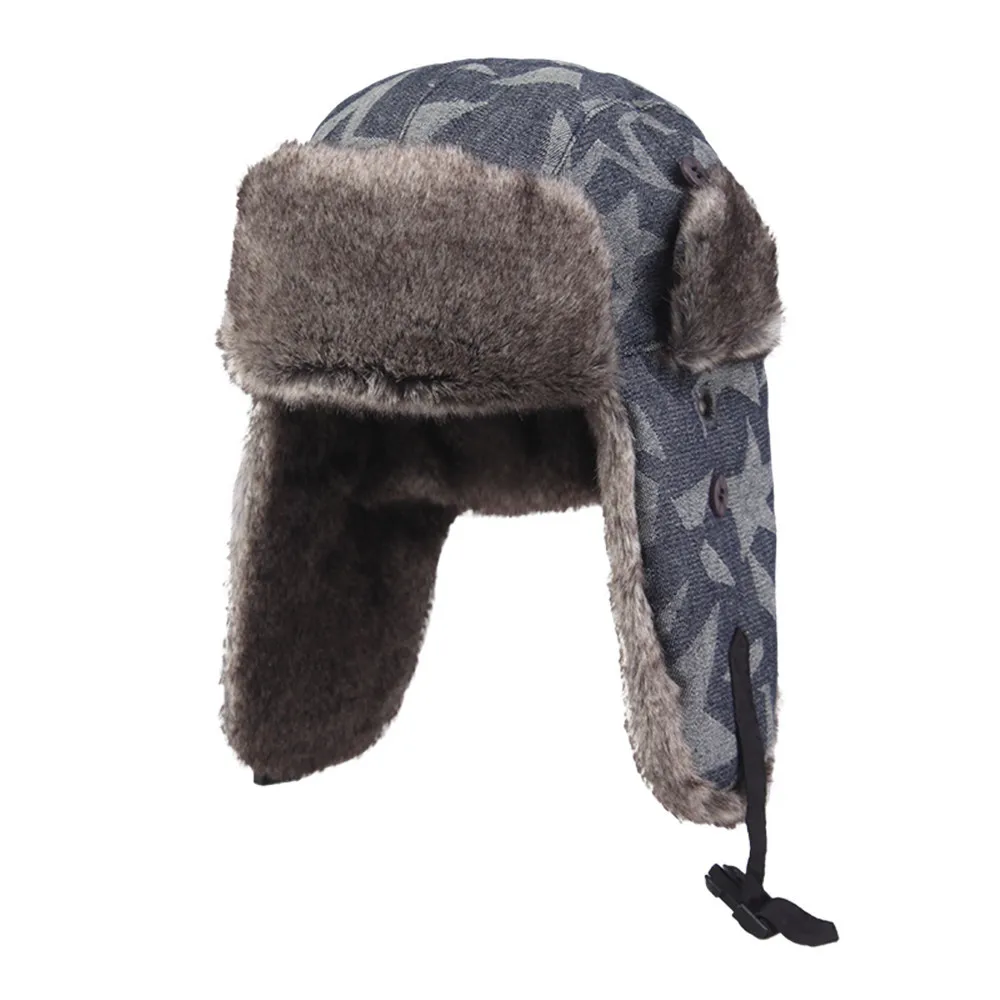 Kenmont Winter Outdoor Warm 100% Cotton Kids Child Boy Girl Baby Faux Fur Bomber Trapper Aviator Russia Hats Ski Cap 2337