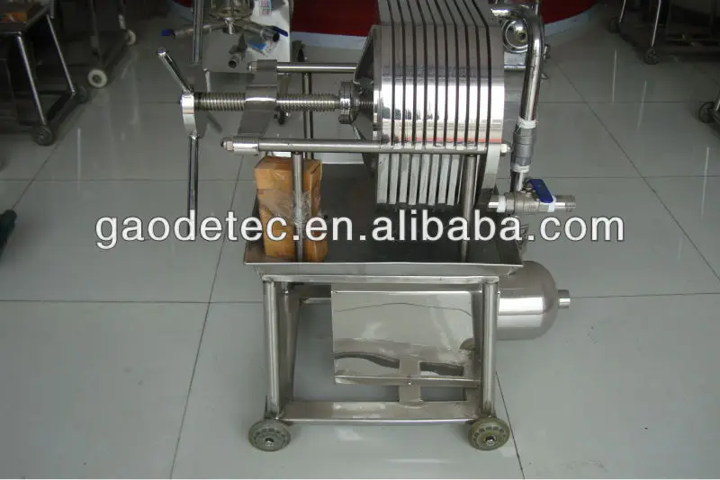 Multilayer Stainless Steel Frame Maple Syrup Filter Press Equipment
