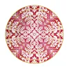 Wholesale Red Pink Golden Fine Bone China Ceramic Plates Royal Dinnerware Sets