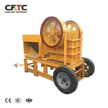 Trade assurance 3-10 tph pe 200 x 350 gold ore small mobile jaw crusher price for sale zimbabwe