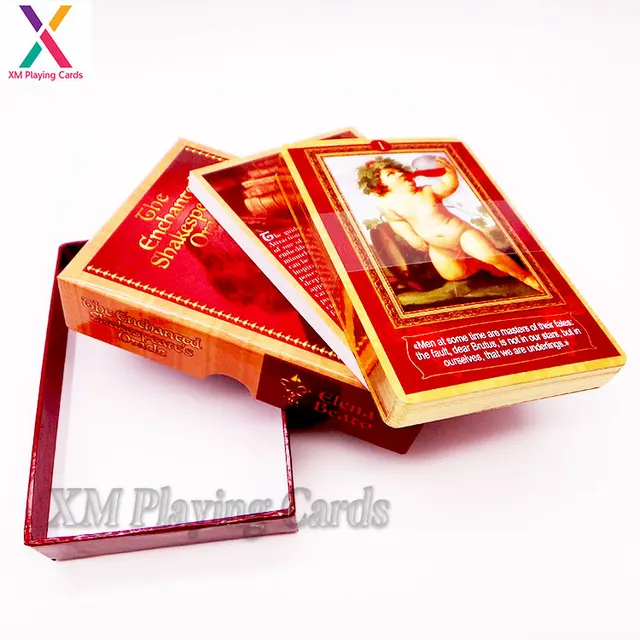 printing custom design tarot cards deck with customized box