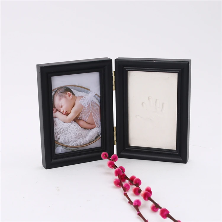 

Newborn Baby Clay Handprint Footprint Photo Frame Kit Baby Shower Gifts