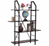 Customized display book/flower rack stand wood+metal shelf for home use