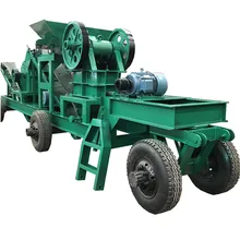 PE 250x400 jaw crusher station, jaw crusher with the feeder, portable stone station