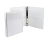 2 inches durable vinyl plastic 3 O ring shape loose-leaf file binder with transparent pocket