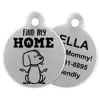 Wholesale Custom New Products Round Dog Tag Pet Id Tag Stainless Steel Dog Tags