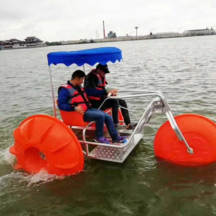 bike floating on water