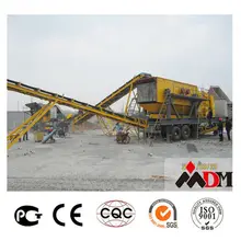 Dong Meng Newly Type One Trailer mobile rock crushing machine for sale