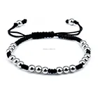 2015 Silver Trendy Bracelet Knotted Cord Beads Bracelet From China