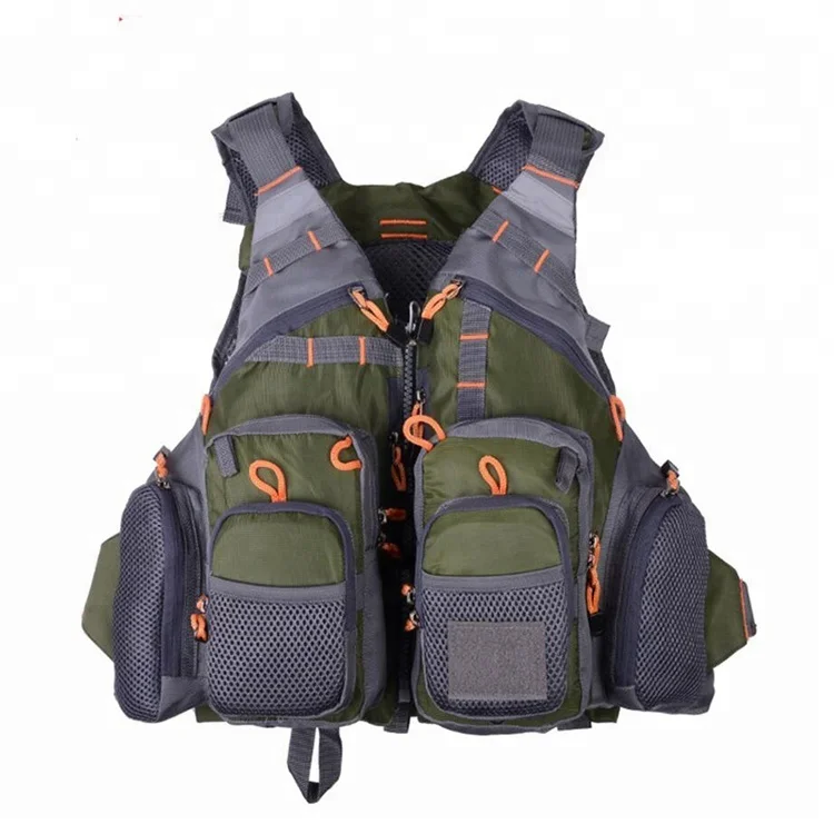 Life Jacket Multifunction Breathable Adjustable Size Mesh Fly Fishing Vest with Rod Holders, Grey / army green / red / blue
Life Jacket Multifunction Breathable Adjustable Size Mesh Fly Fishing Vest with Rod Holders, Grey / army green / red / blue