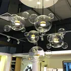 Modern LED Glass Hanglamp Hanging Design Bubbles Lamp Pendant Lights Fixtures for Kitchen Dining Room Home Deco