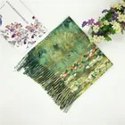 Winter Scarf Women Shawl Custom Logo High Quality Polyester Pashmina Scarf