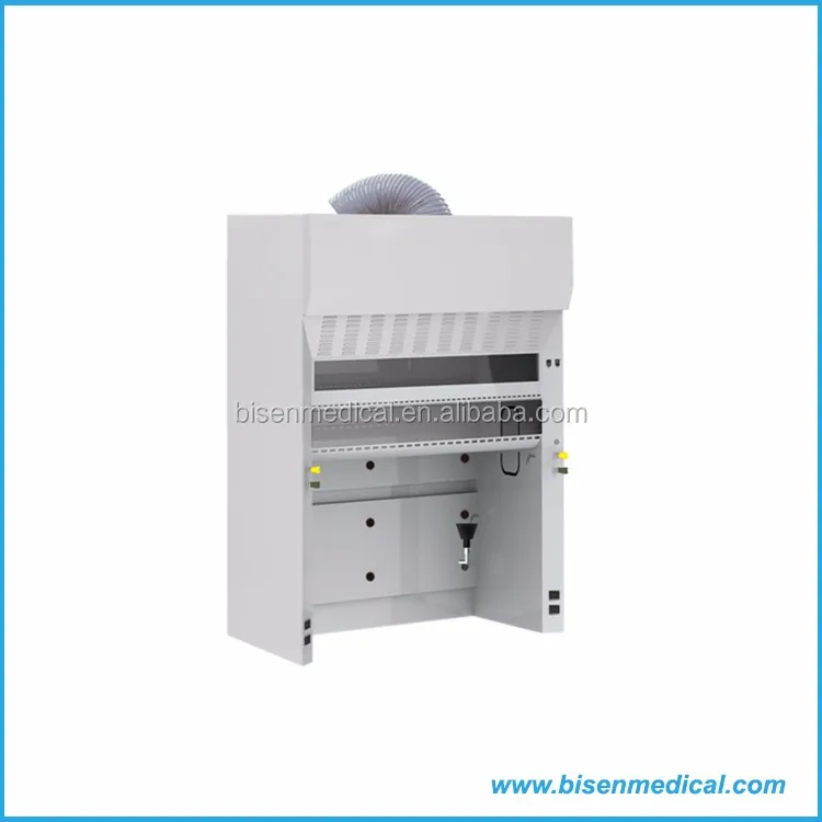 Lab Universal Fume Extraction Hood Workbench With Steel Storage