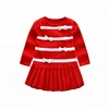 New Arrival Custom Made Hot Sale Winter boutique Sweater dresses Girls Clothing Sets