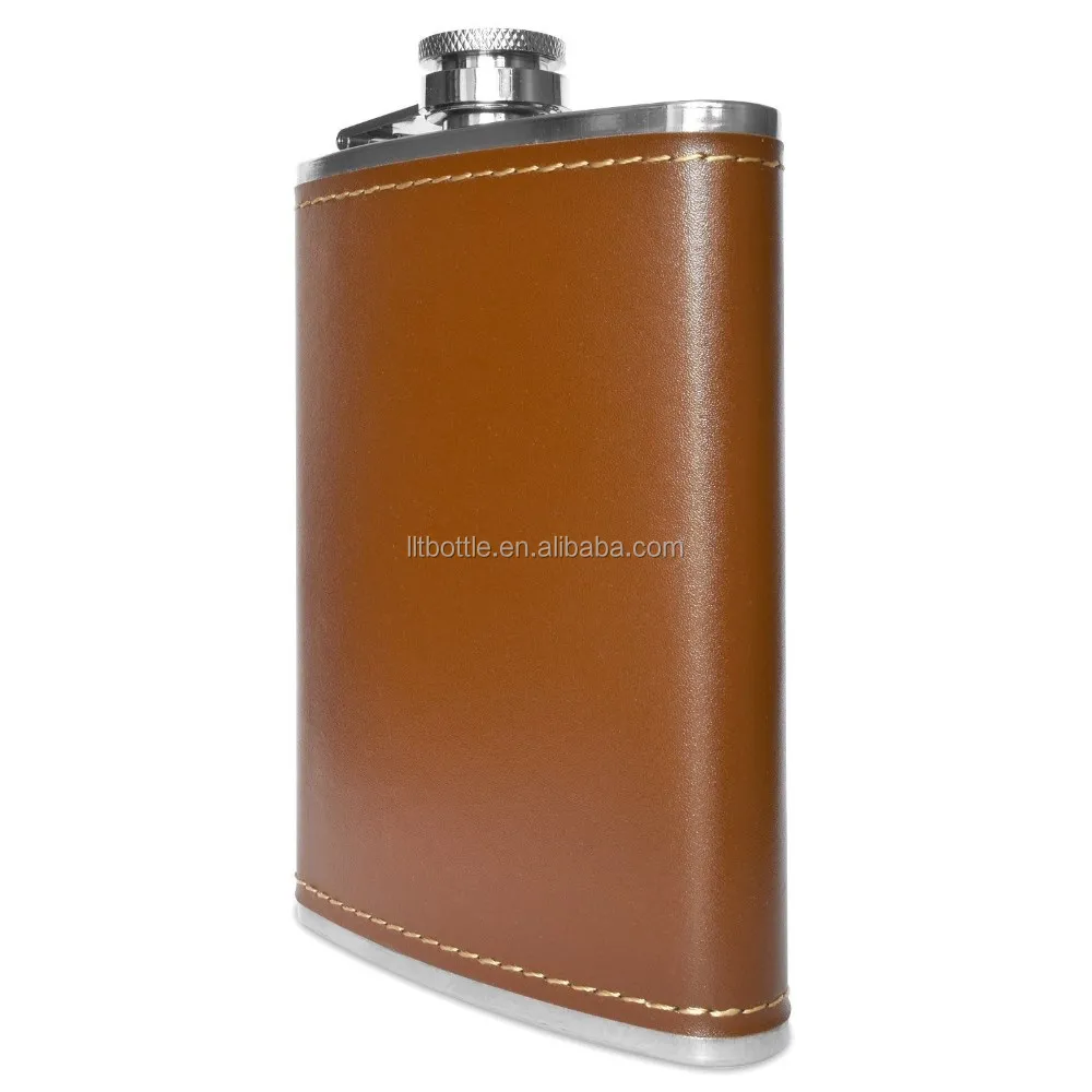 stainless steel 8oz hip silver alcohol whiskey liquor flask
