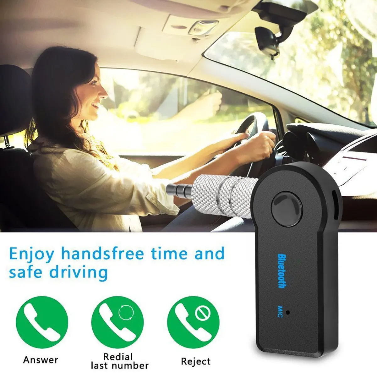 APPACS Aux Audio Home Stereo Music 3.5mm Car Bluetooth Receiver - ANKUX.COM