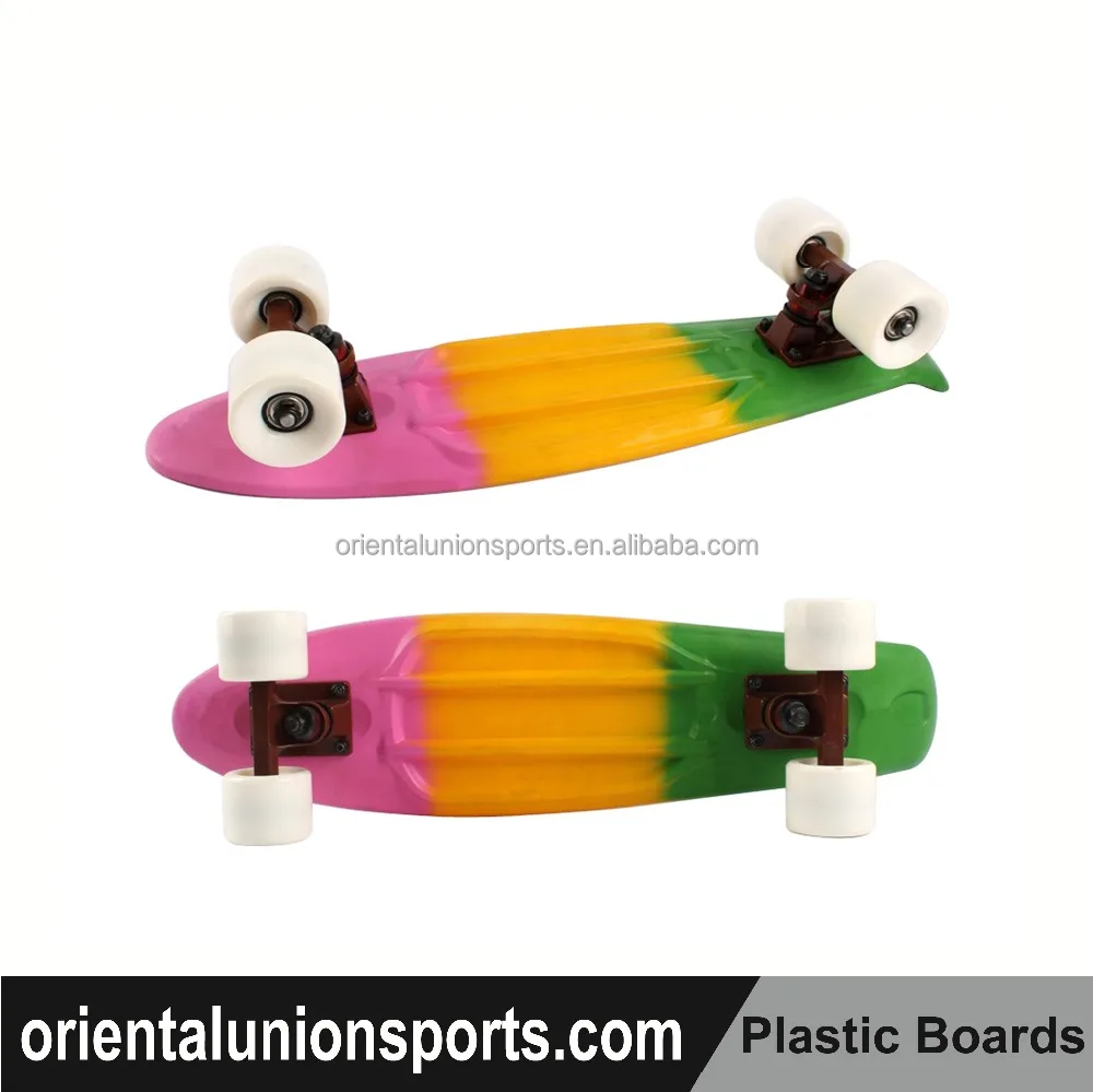オリエンタルユニオン22.5*6インチ虹プラスチック製クルーザースケートボード-スケートボード問屋・仕入れ・卸・卸売り