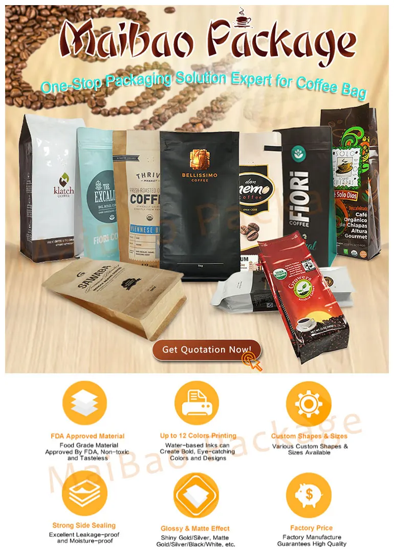 Recycle Coffee Packaging Bag With Valve