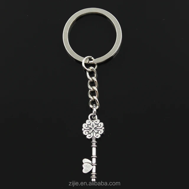 chest key pendants car key chain 30mm ring holder for gift