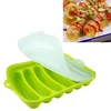 Stocked feature Amazon hot sell creative DIY food-grade silicone sausage mold ham sausage rack baked hot dog Tray