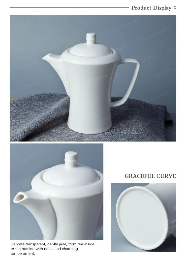 International hotel long term supplier unique decorative large ceramic teapot