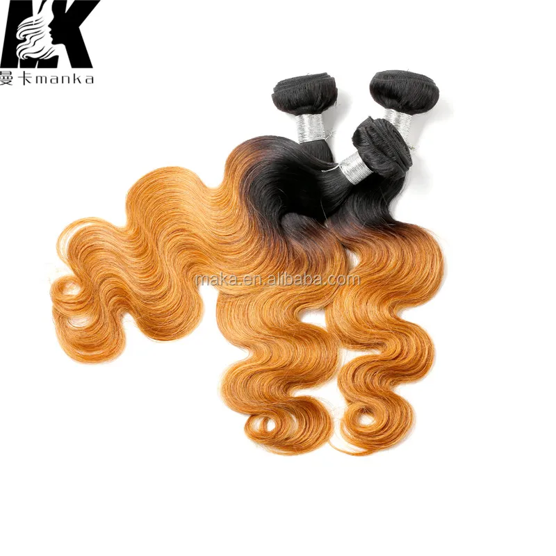 

4 Bundles 400g 10"-30" Malaysian Body Wave Virgin Hair Unprocessed Bundles Ombre #1B/30 Color Human Hair Weft