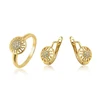 65235 xuping 2019 accessories women brass alloy 14k arabic gold color jewelry set